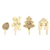 4 accessoires déco Noël bois