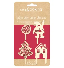 4 accessoires déco Noël bois