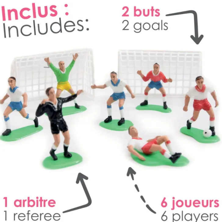 9 accessoires foot pour gâteaux