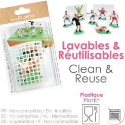 9 accessoires foot pour gâteaux