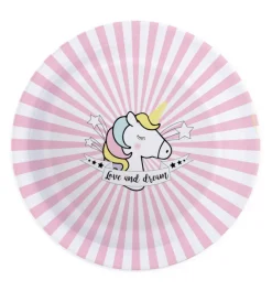 8 assiettes licorne