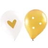 6 ballons gold