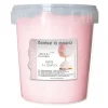 Barbe à papa rose en pot