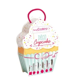 Boite déco cupcake 6 douilles inox