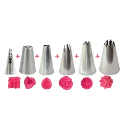 Boite déco cupcake 6 douilles inox