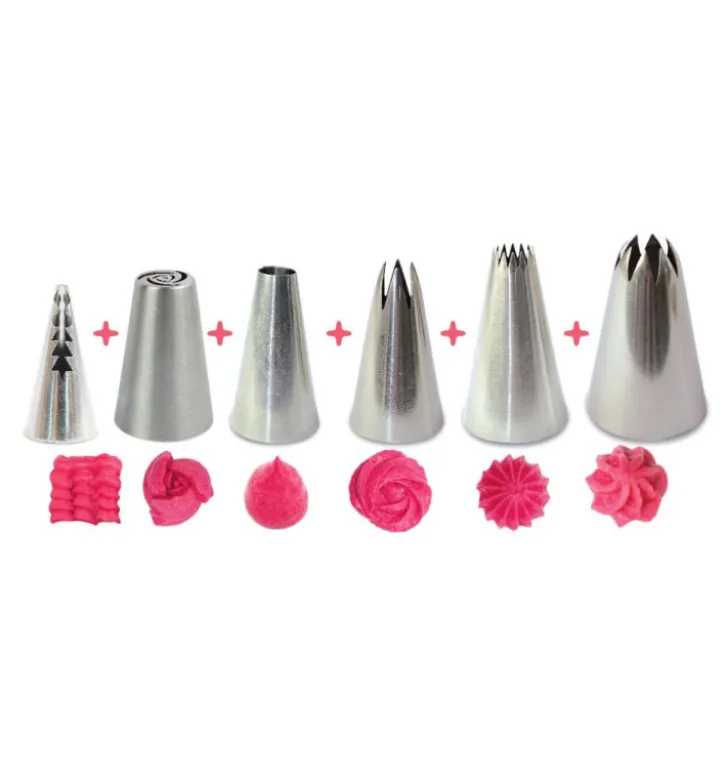 Boite déco cupcake 6 douilles inox