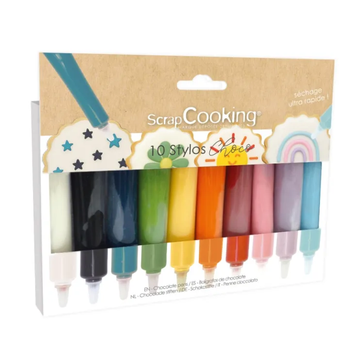 Boite de 10 stylos goût choco