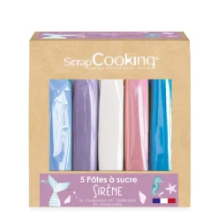 Boite 5 pâtes à sucre Sirène 5 x 80g