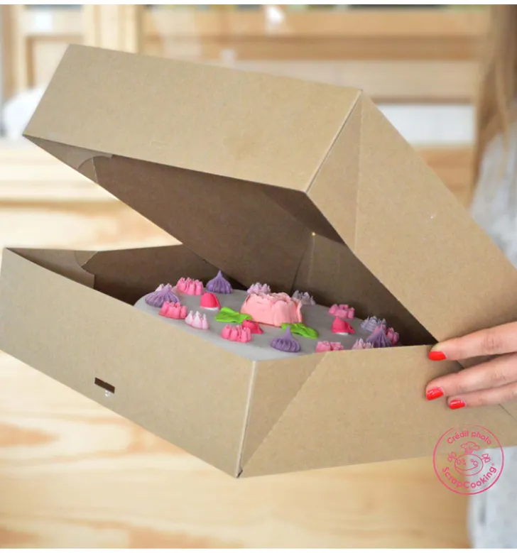 2 boites de transport pour 6 cupcakes