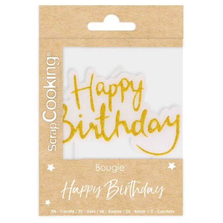 Bougie d'anniveraire XXL Happy Birthday