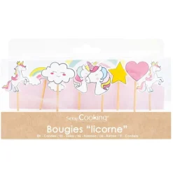 8 bougies licorne