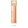 12 bougies longues rose et or