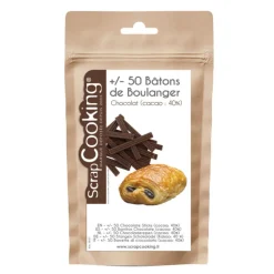 Bâtons boulanger pour pain au chocolat 40% cacao