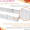 Cadre à tarte perforé extensible inox