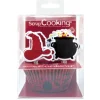 24 Caissettes + cake toppers Sorcier