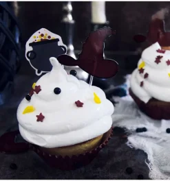 24 Caissettes + cake toppers Sorcier