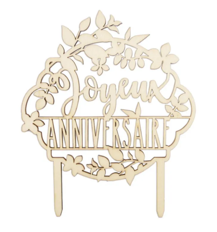 Cake topper bois Joyeux Anniversaire