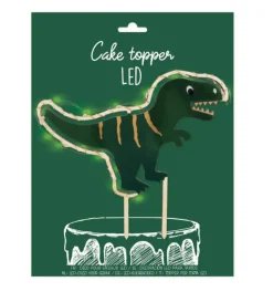 Cake topper Led dinosaure