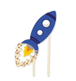 Cake topper led fusée