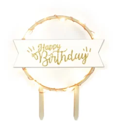 Cake topper led Happy Birthday