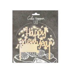 Cake topper led Happy New Year