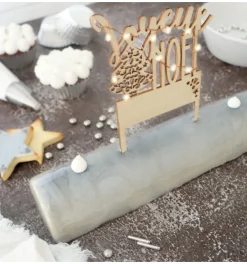 Cake topper led Joyeux Noël