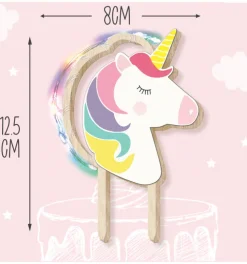 Cake topper led Licorne