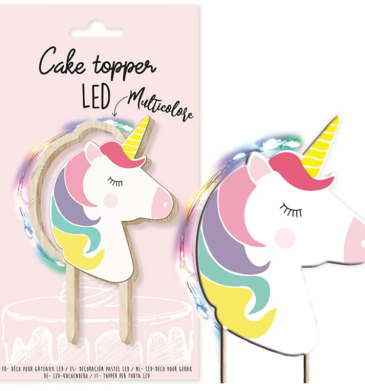 Cake topper led Licorne