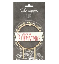Cake topper led Merry Christmas