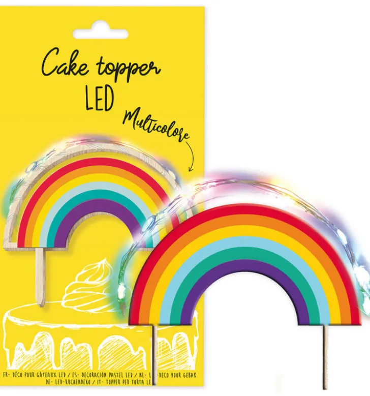Cake topper led Rainbow