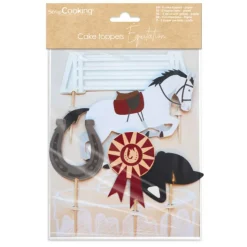 Cake toppers équitation pour déco de gâteaux