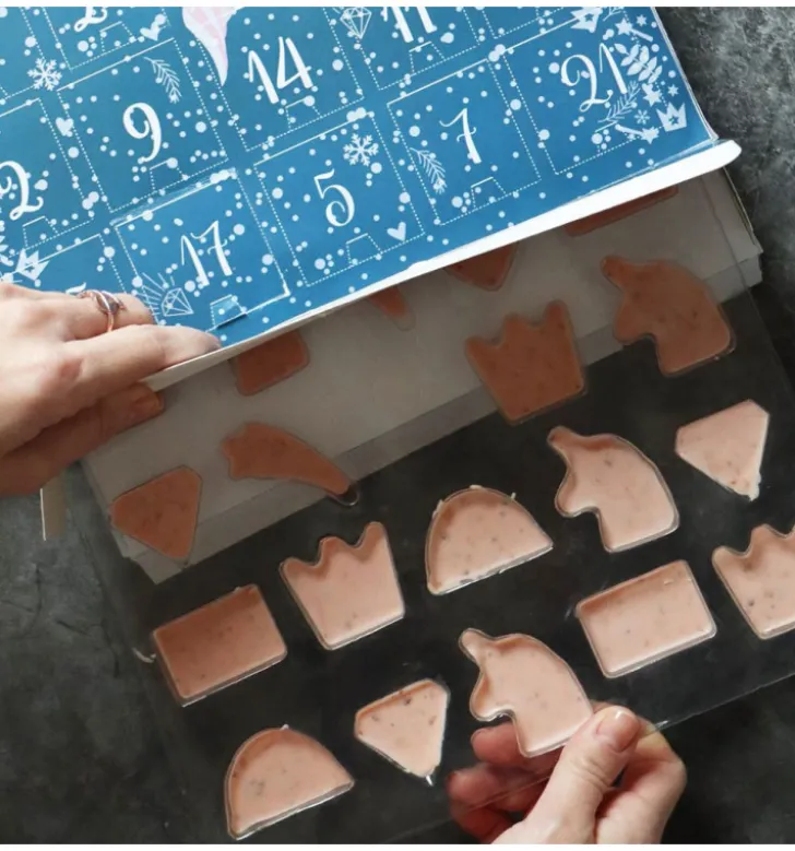 Calendrier de l'avent Licorne pour chocolat à remplir