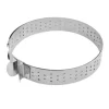 Cercle à tarte perforé extensible inox