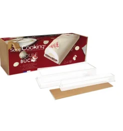 Coffret Bûche de Noël 30 cm - Moule, insert & support