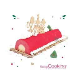 Coffret Bûche de Noël 30 cm - Moule, insert & support