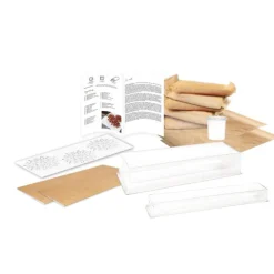 Coffret bûche de Noël effet velours - Moules, accessoires & ingrédients