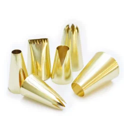 Coffret 6 douilles dorées