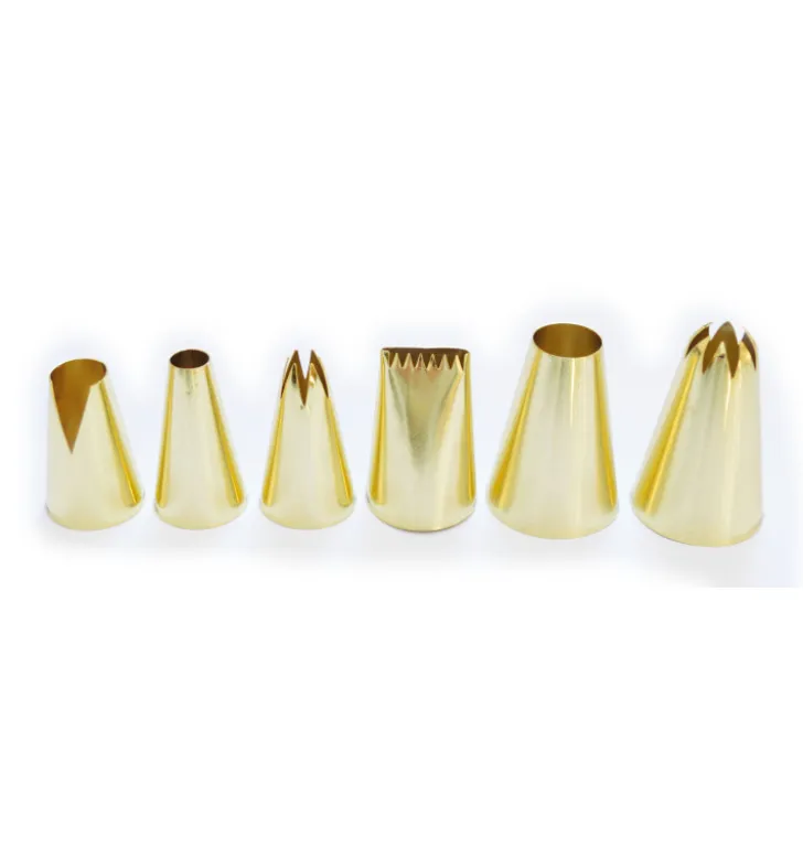 Coffret 6 douilles dorées