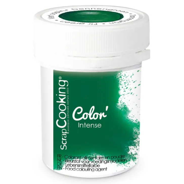 Colorant alimentaire en poudre - vert sapin