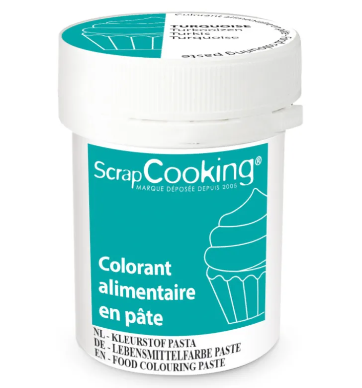 Colorant alimentaire en pâte turquoise 20g