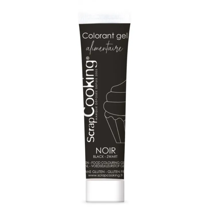 Colorant gel alimentaire noir 20 gr