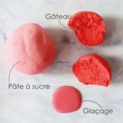 Colorant gel rose fraise 20 gr