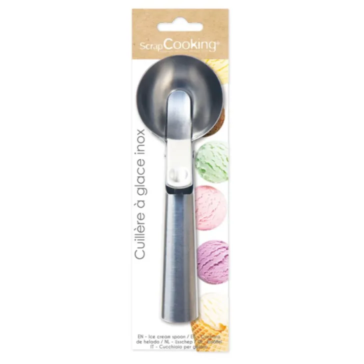 Cuillère à glace avec levier