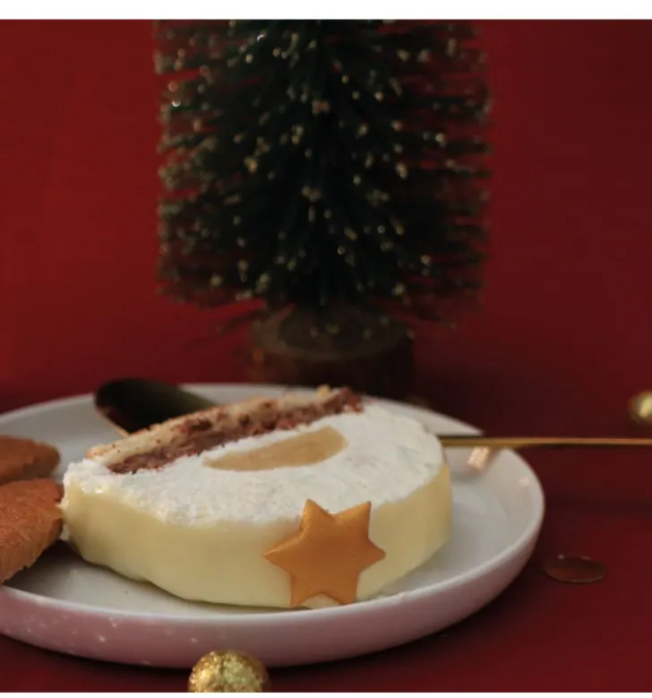 Déco Etoiles dorées pâte d'amande