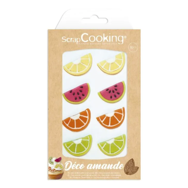 Décorations tutti frutti en pâte d’amande
