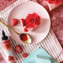 Décors azyme roses royales rouges x3