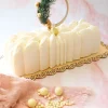 Décors perles chocolat blanc et doré