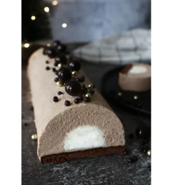 Décors perles chocolat noir et doré 50g