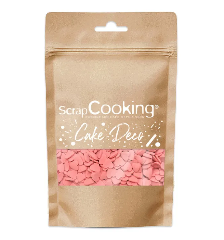 Décors sucrés cœurs rouges 55g