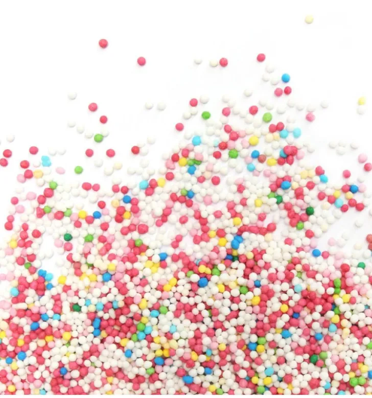 Décors sucrés mini-billes multicolores 80g